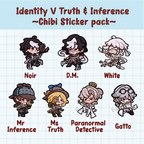 Identity V Truth & Inference Chibi Stickers pack