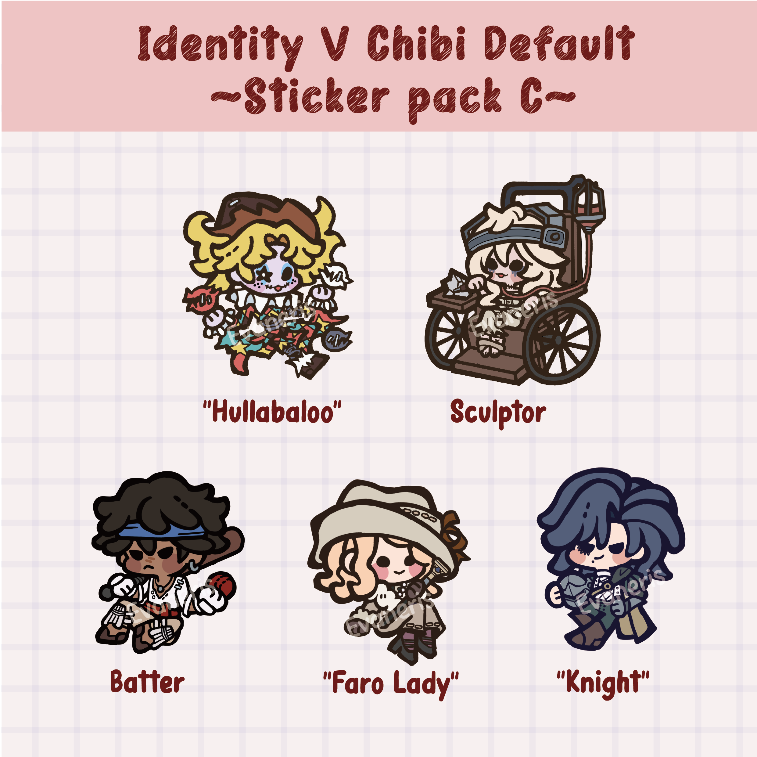 Identity V Chibi Default Sticker pack