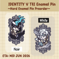 IDV Truth & Inference White/Noir Hard Enamel Pin