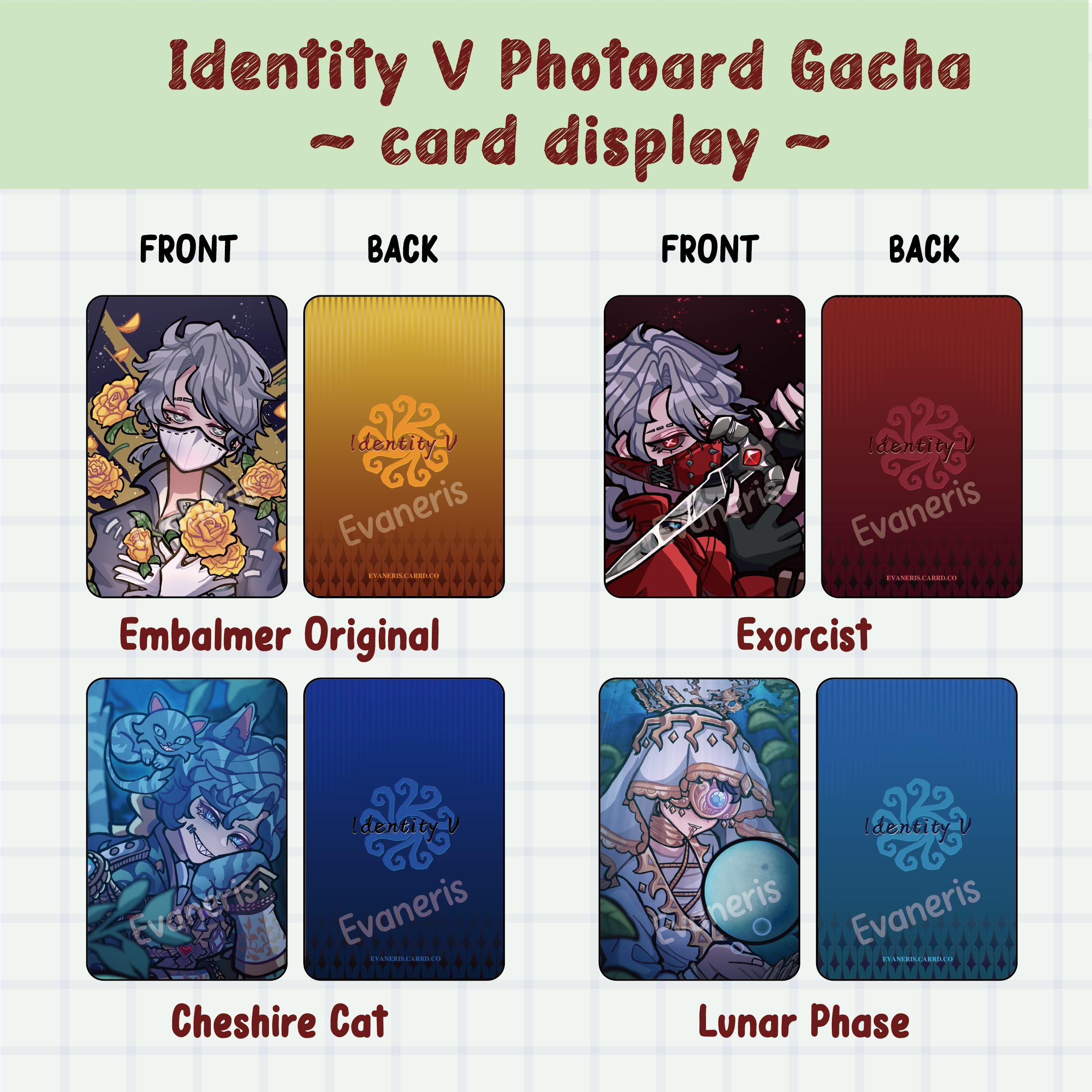 Identity V Photocard Gacha